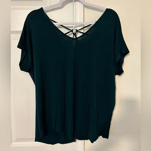 Papermoon dark green blouse